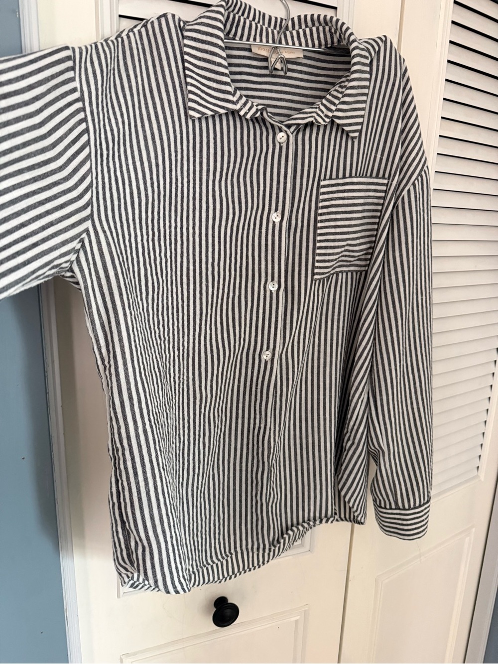 Striped Button-Down Shirt